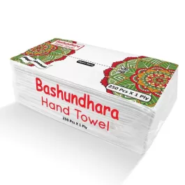 Bashundhara Hand Towel 250 pcs | Poly